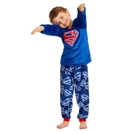 Kids all in one Boys Superman character pyjama,Fleece,Nightwear Birthday Gift